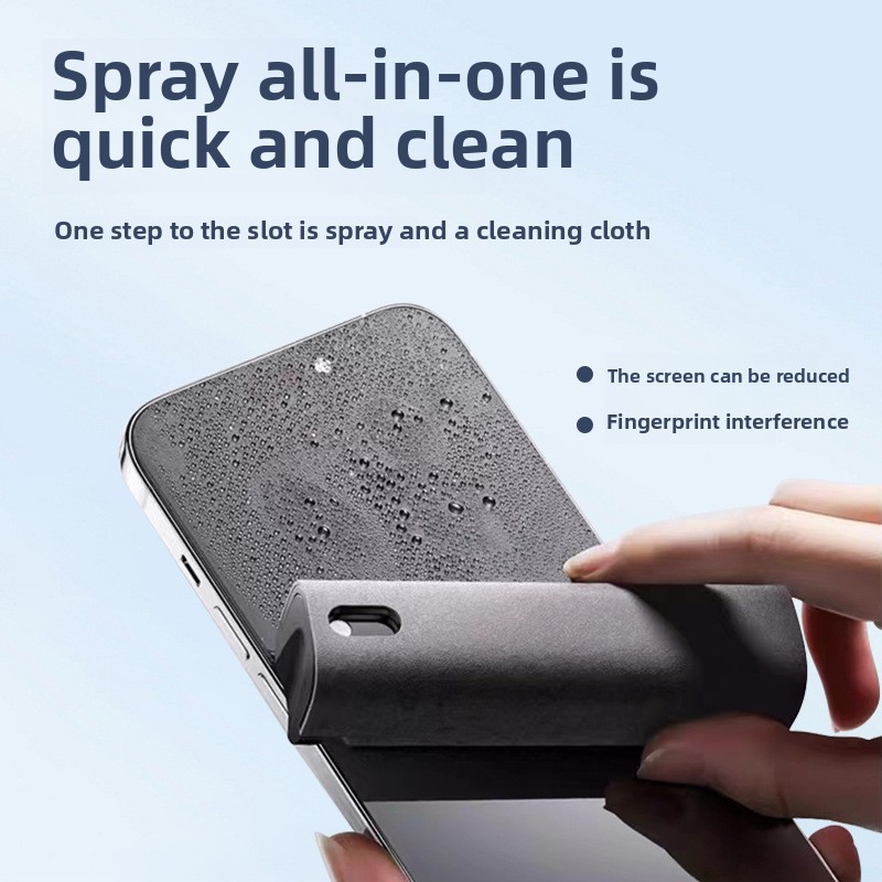 Screen Cleaner Spray - 2 in 1 สเปรย์ทําความสะอาดเช็ดสําหรับโทรศัพท์หน้าจอแท็บเล็ตรถชุดทําความสะอาดหน้าจอสัมผัสพร้อมผ้าไมโครไฟเบอร์ปลอดภัยที่มีประสิทธิภาพ