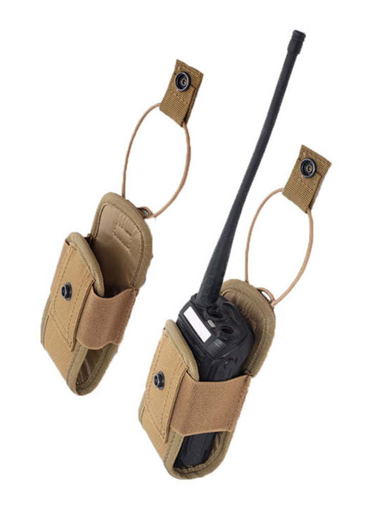 Tech Accessories Pouch - ยุทธวิธี Walkie Talkie วิทยุผู้ถือกระเป๋า,Molle วิทยุผู้ถือกระเป๋าแบบพกพากลางแจ้งการล่าสัตว์กีฬาเอวกระเป๋า Interphone