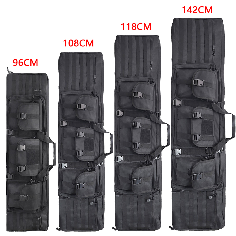Tech Accessories Pouch - 108/118/142 ซม.กระเป๋าเป้สะพายหลังยาวสําหรับล่าสัตว์ตกปลาอุปกรณ์ยุทธวิธีป้องกันกรณีกระเป๋าที่ถอดออกได้ระบบMolleกลางแจ้งCamping