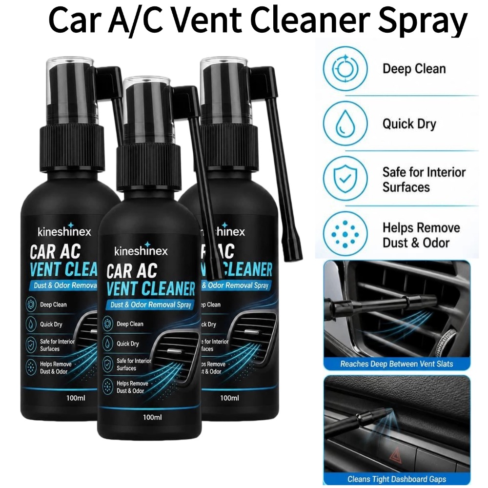 Screen Cleaner Spray - สเปรย์ทำความสะอาดช่องแอร์รถยนต์ โฟมทำความสะอาดแอร์ฤดูร้อน กำจัดฝุ่นและกลิ่น แห้งเร็ว อุปกรณ์ตกแต่งภายในรถยนต์