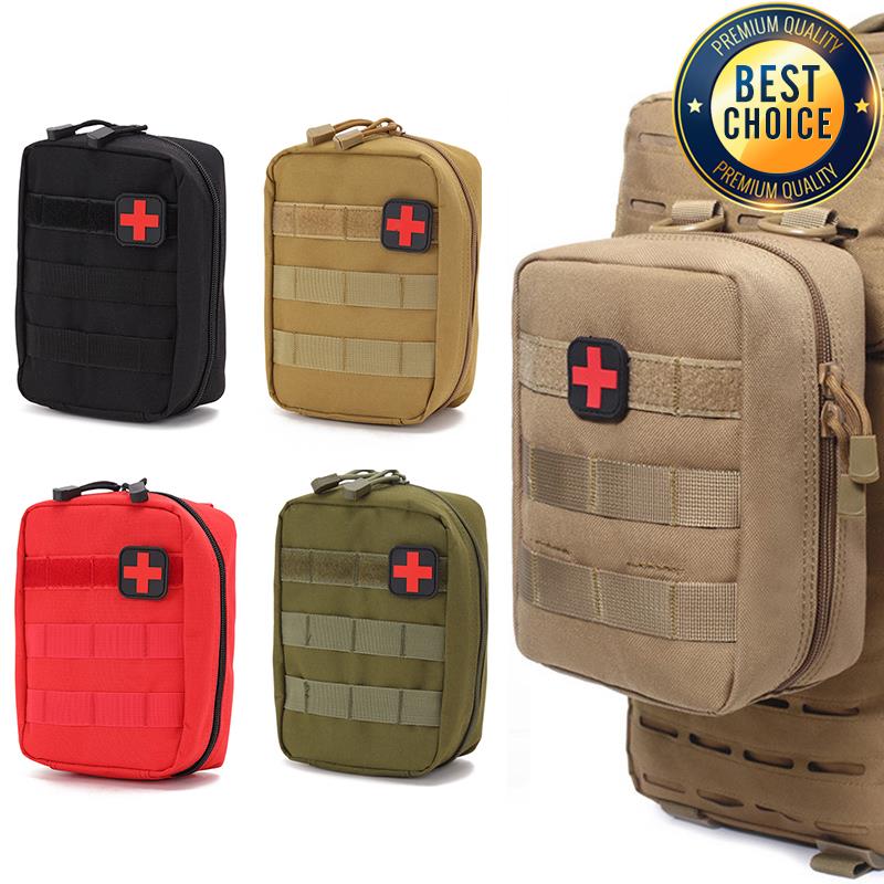Tech Accessories Pouch - กลางแจ้งยุทธวิธีมัลติฟังก์ชั่Waistpack MOLLEชุดฉุกเฉินทางการแพทย์แบบพกพาSurvival Kitอุปกรณ์เสริมกระเป๋าCamoการฝึกอบรมกระเป๋า