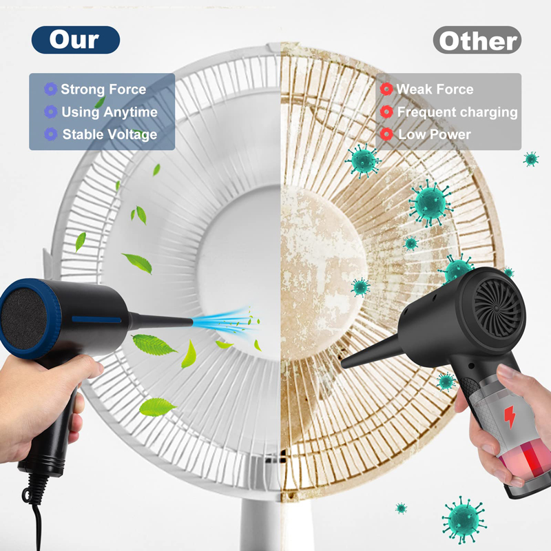 500W ไร้สาย Electric Air Duste - Screen Cleaner Spray บทวิจารณ์และราคา