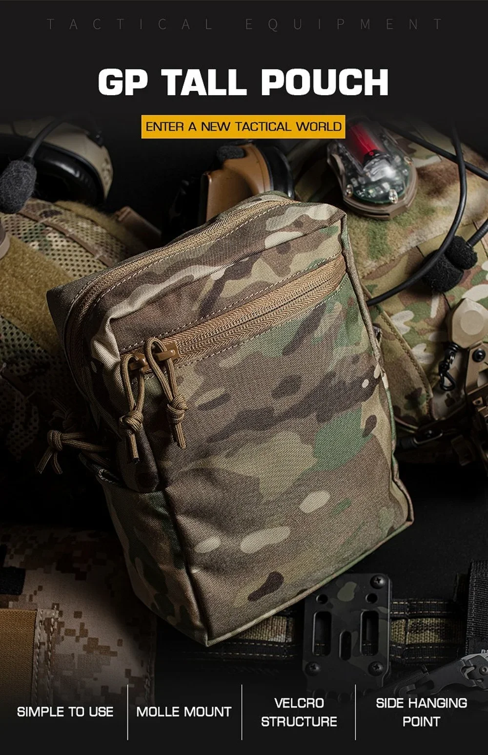 GP ยุทธวิธี MOLLE กระเป๋าสูงทั - Tech Accessories Pouch บทวิจารณ์และราคา